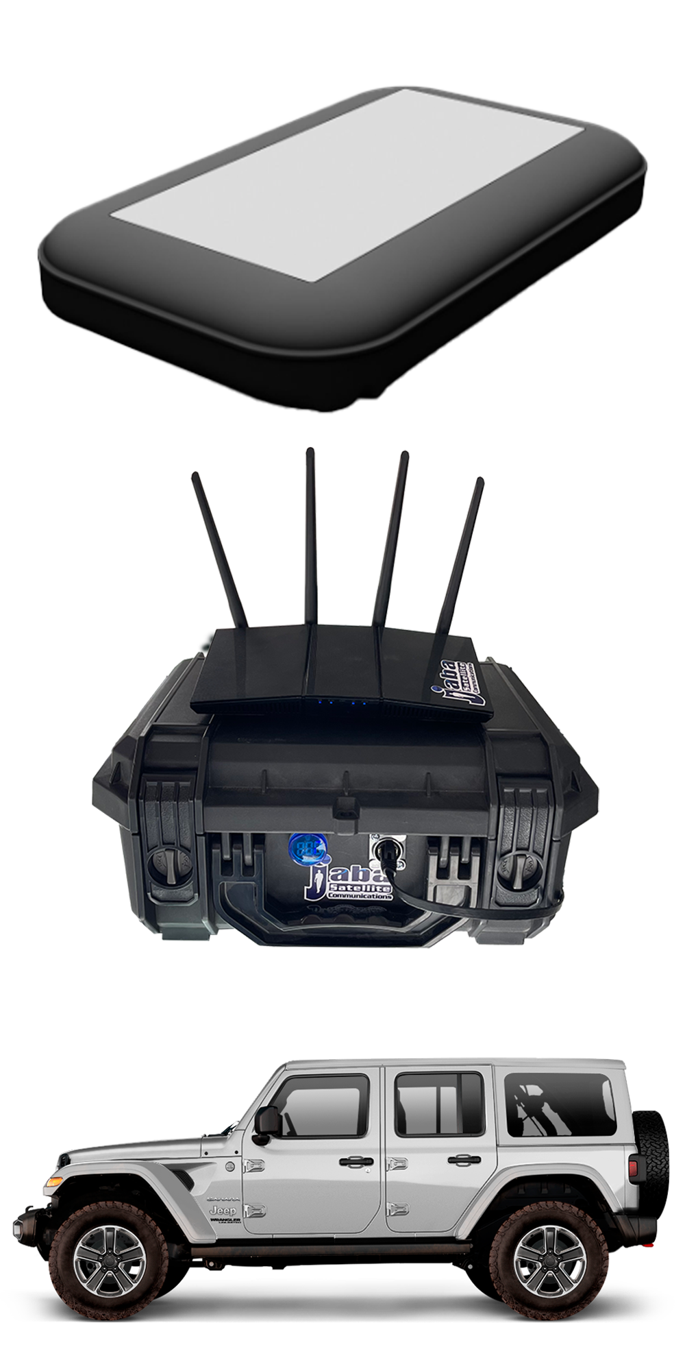 mobility Flat Panel Antenna jabasat vehiculos autos movimiento